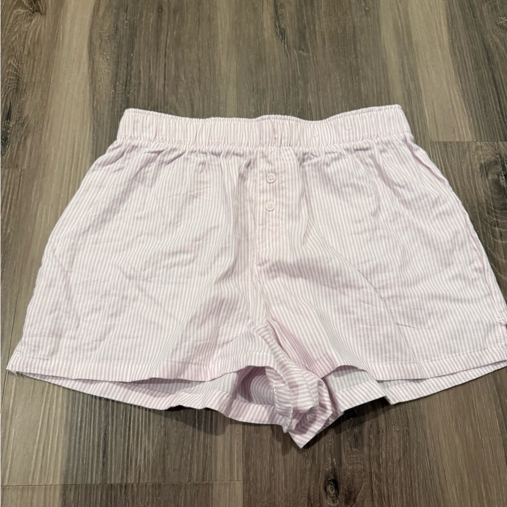 Target/Wildfable Pink Striped Women's Shorts